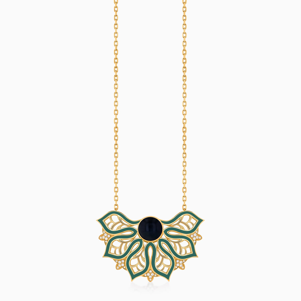 AURA Rise Necklace Extra Large#Gold_Yellow Gold