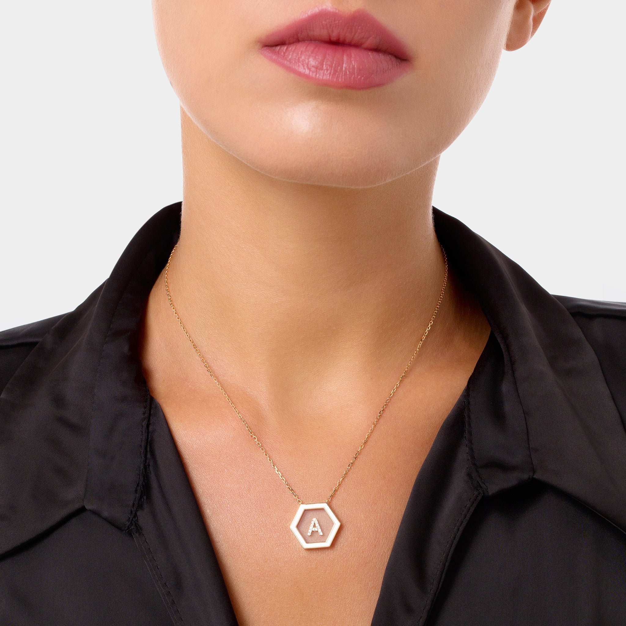HEXA Letter A Necklace