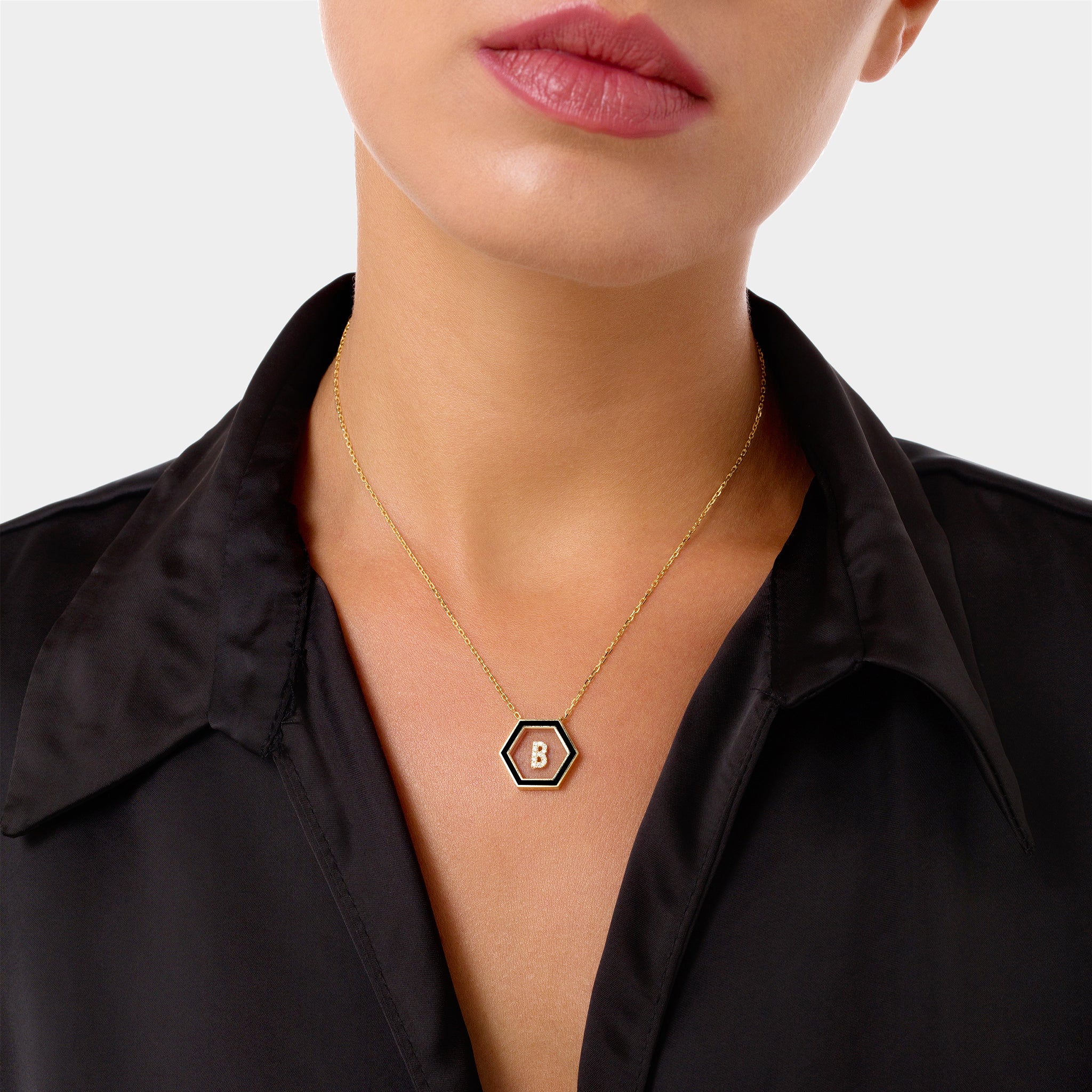 HEXA Letter B Necklace