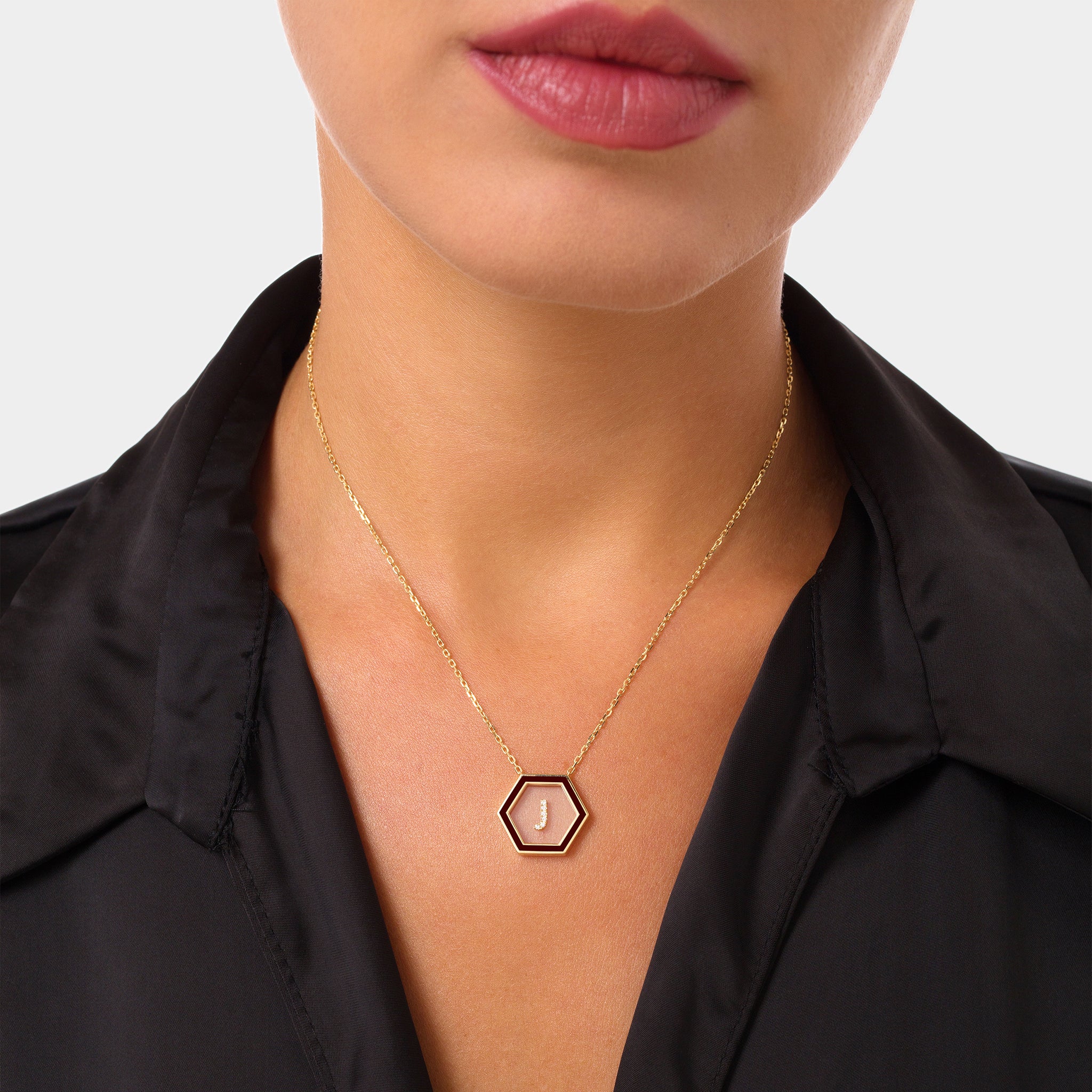 HEXA Letter J Necklace
