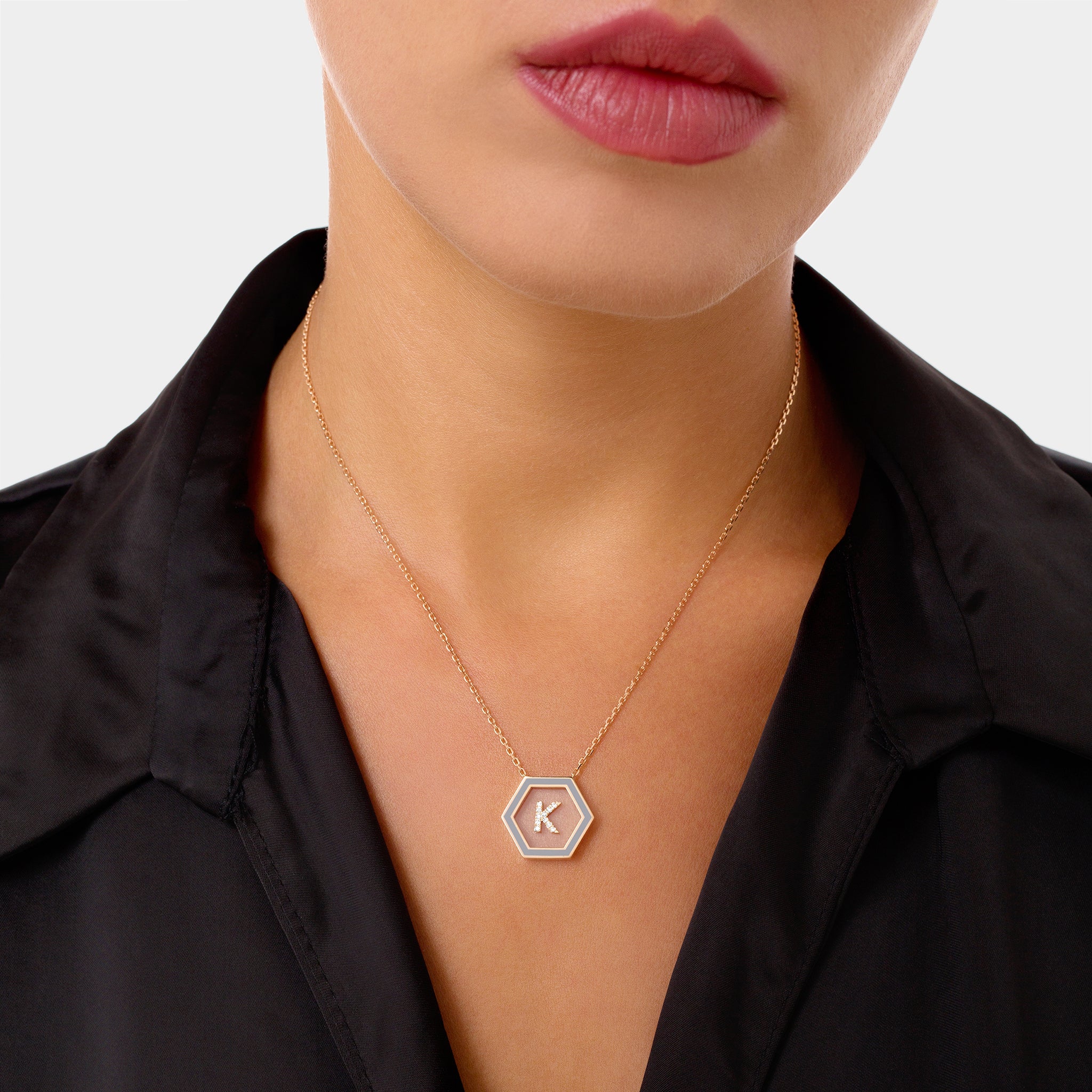 HEXA Letter K Necklace