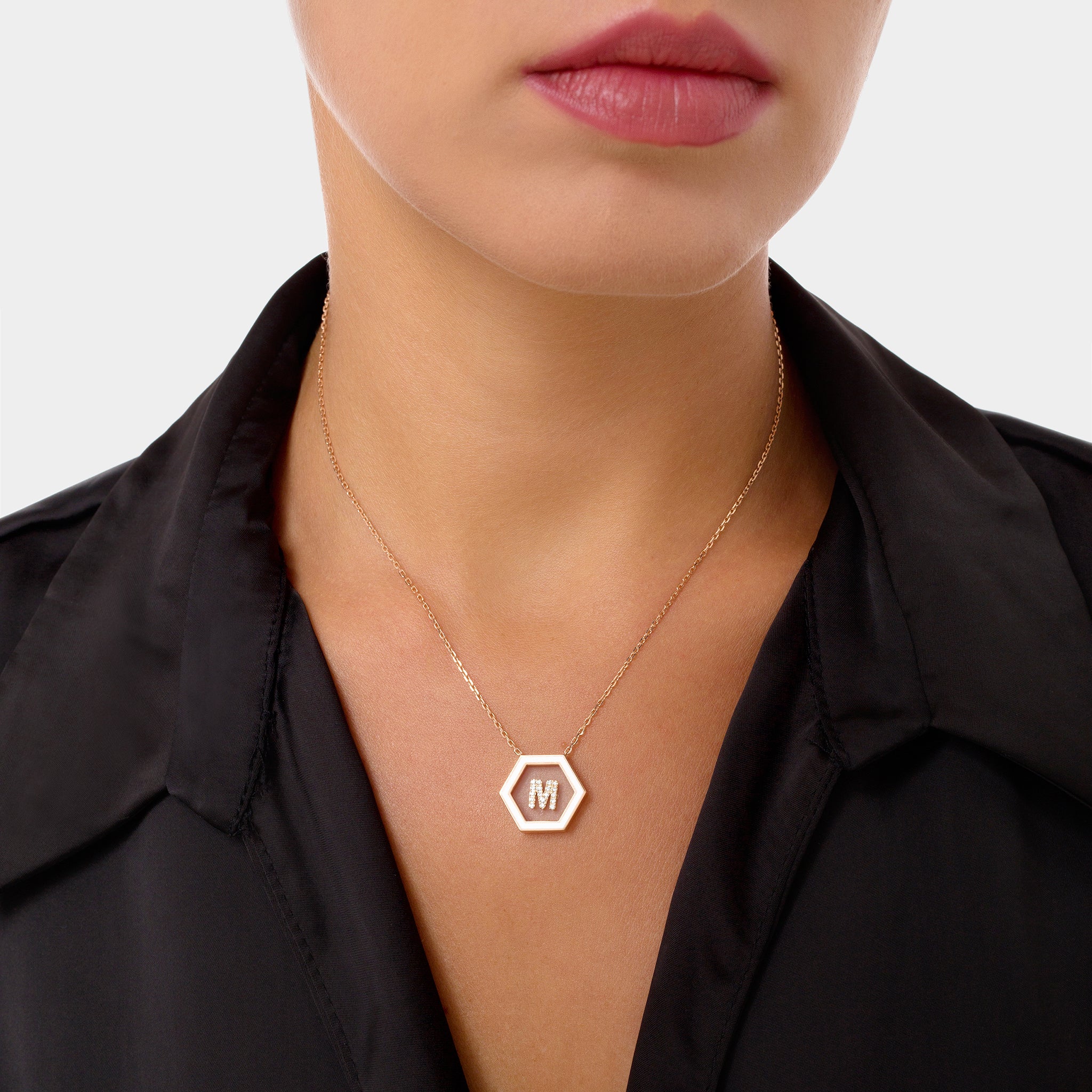 HEXA Letter M Necklace