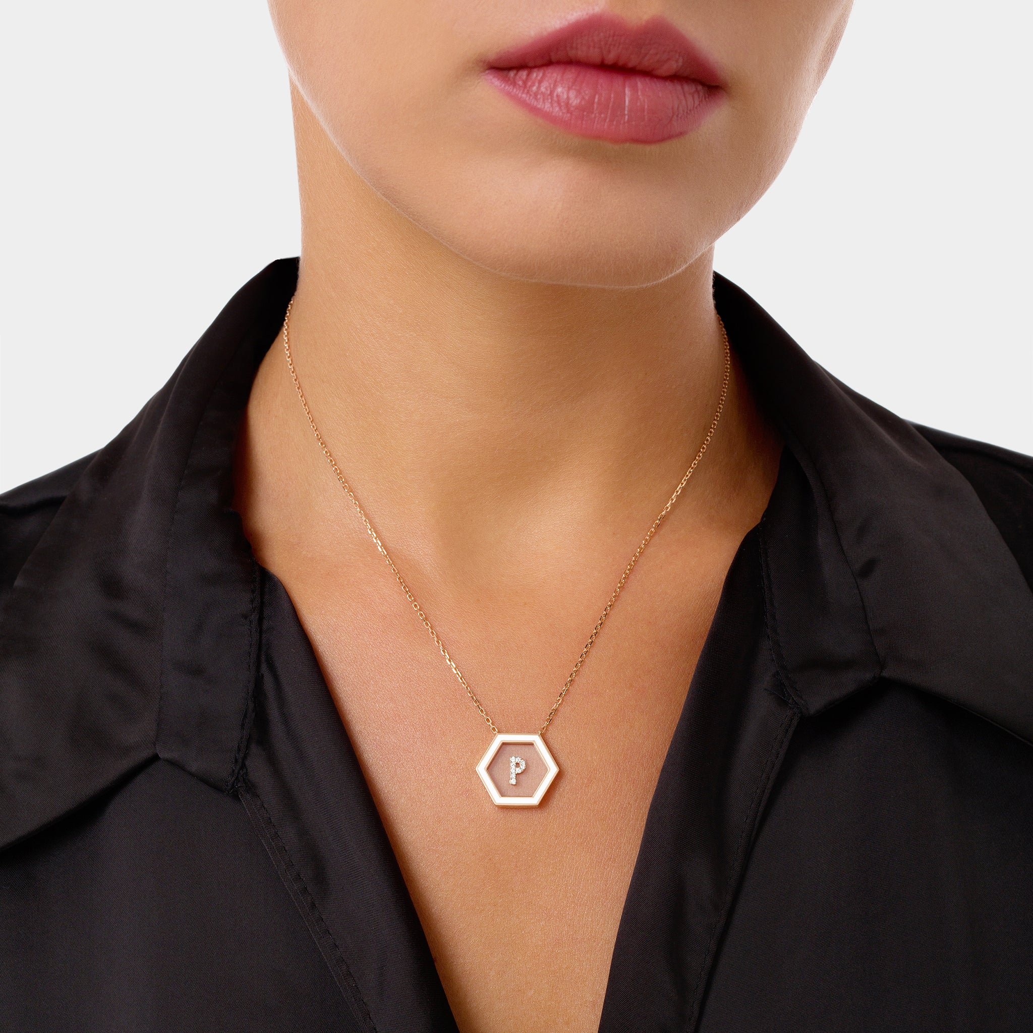 HEXA Letter P Necklace