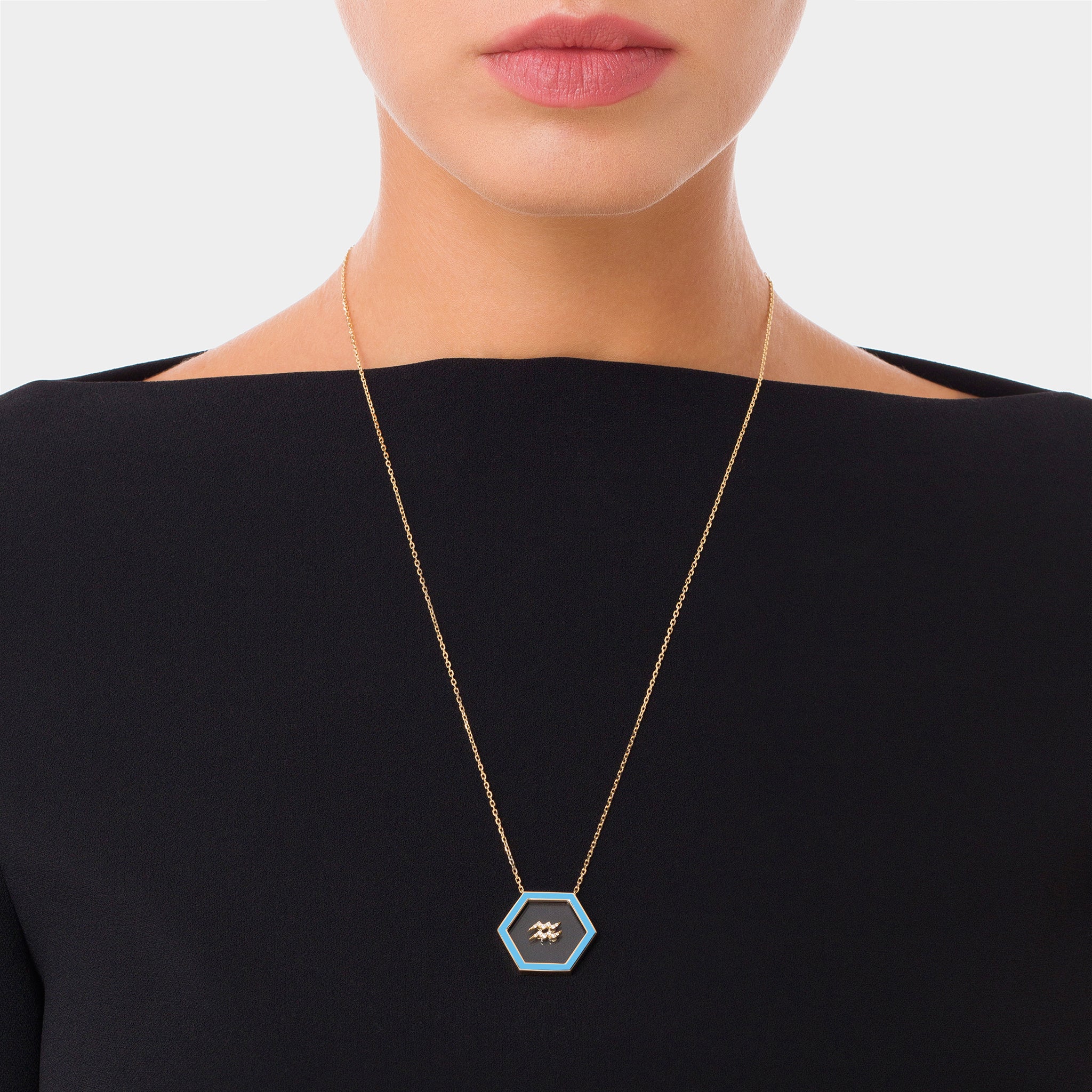 HEXA Zodiac Aquarius Necklace