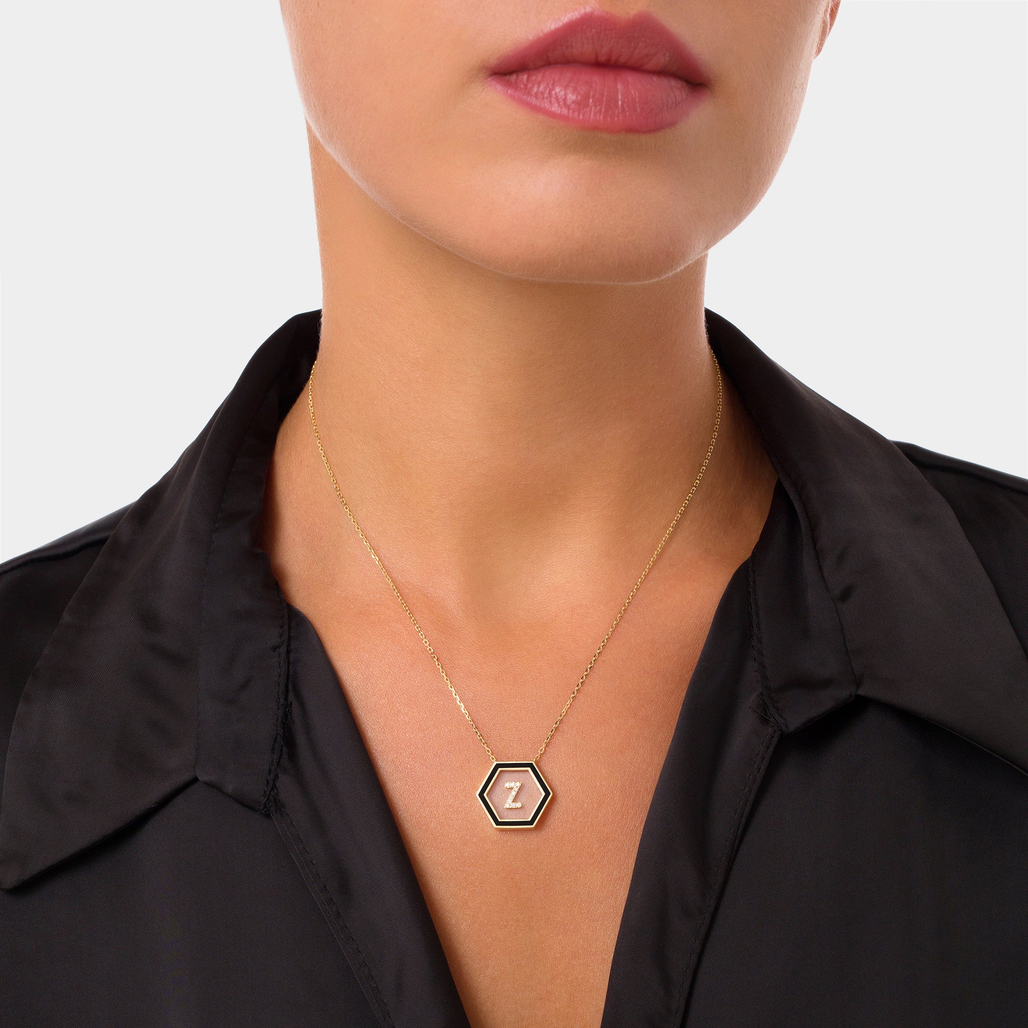 HEXA Letter Z Necklace