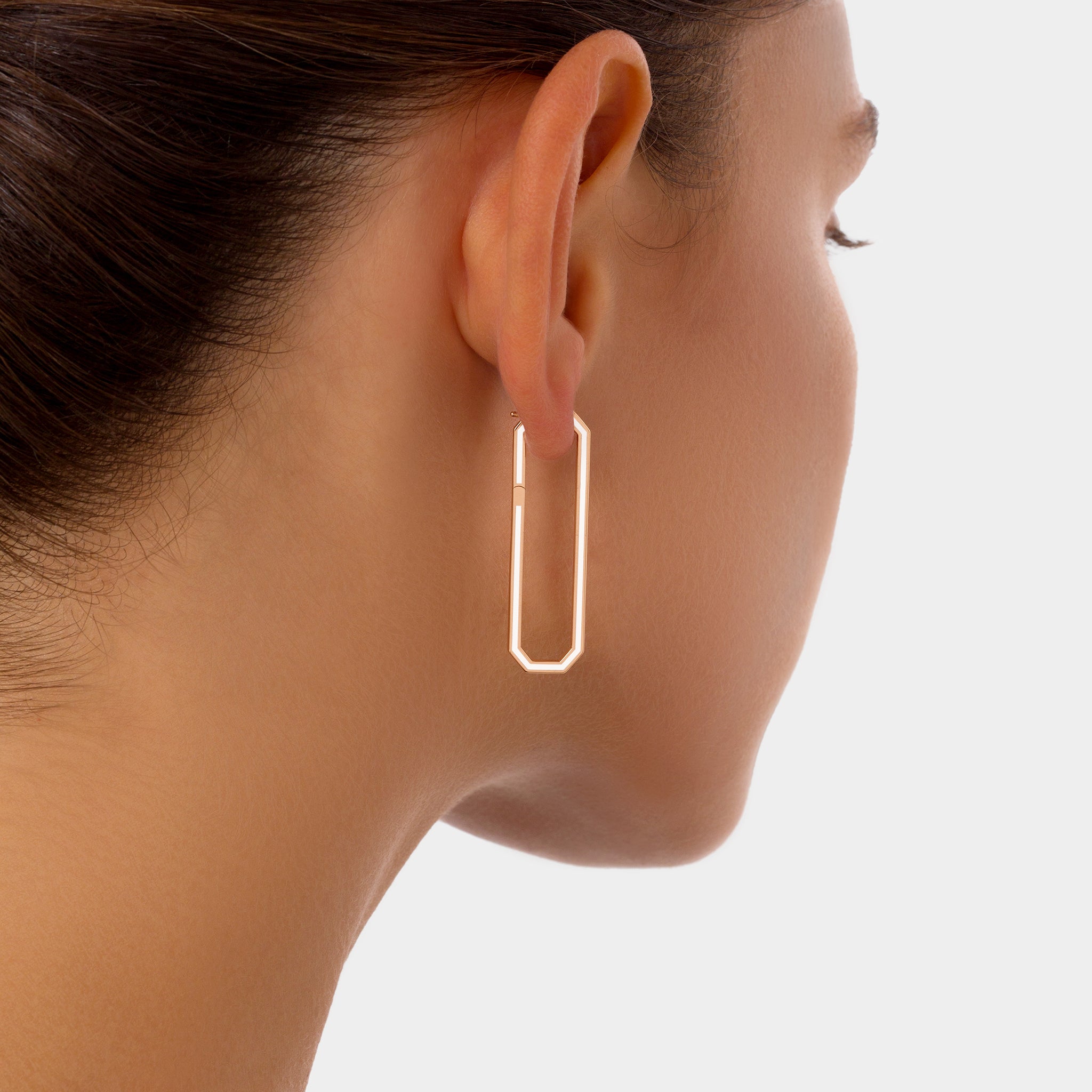 HEXA Chain Link Earrings Large