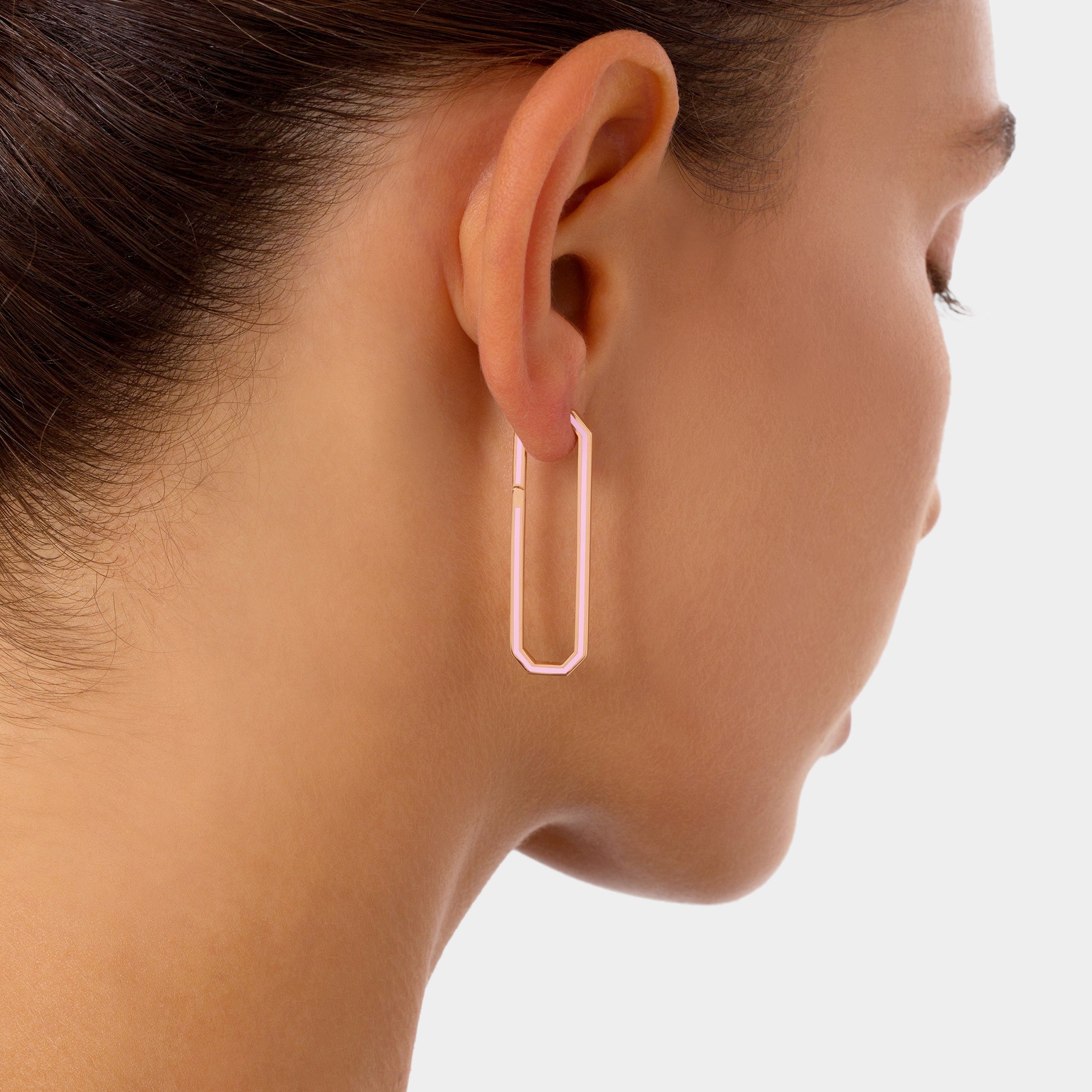 HEXA Chain Link Earrings Large