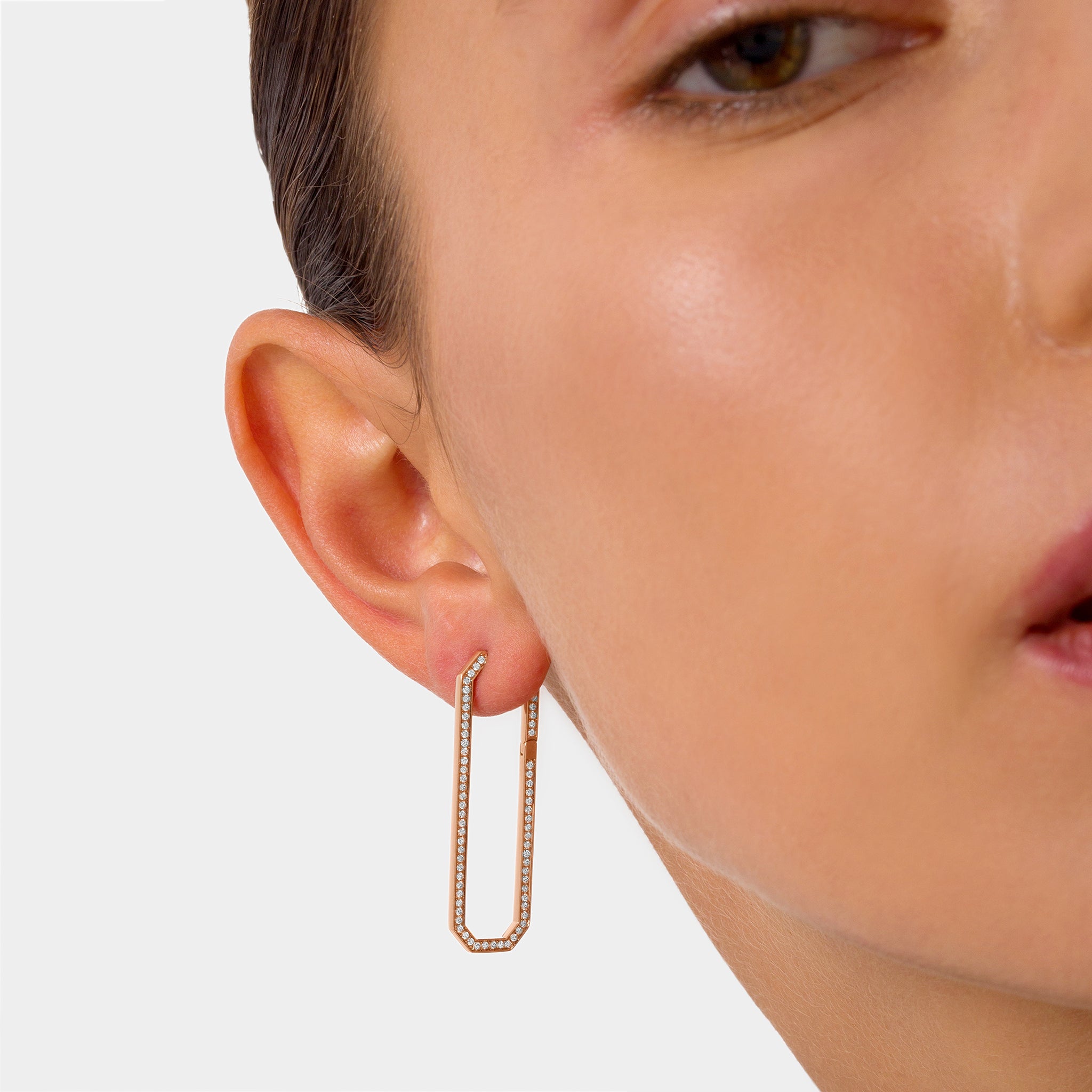 HEXA Chain Link Earrings Large
