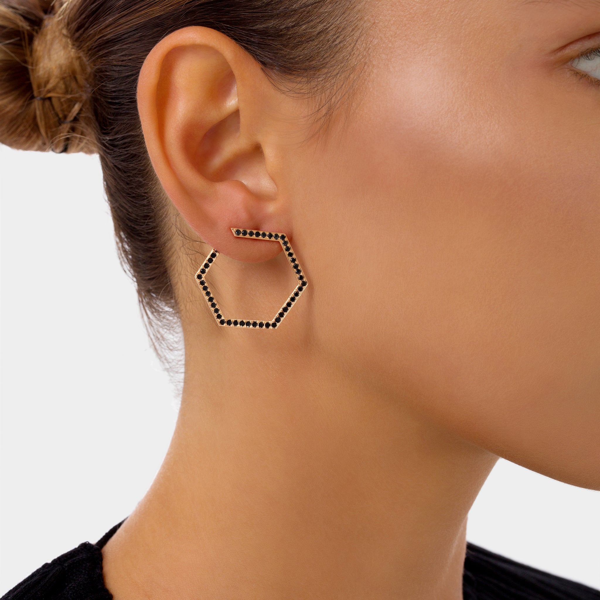 HEXA Pavé Earrings Large