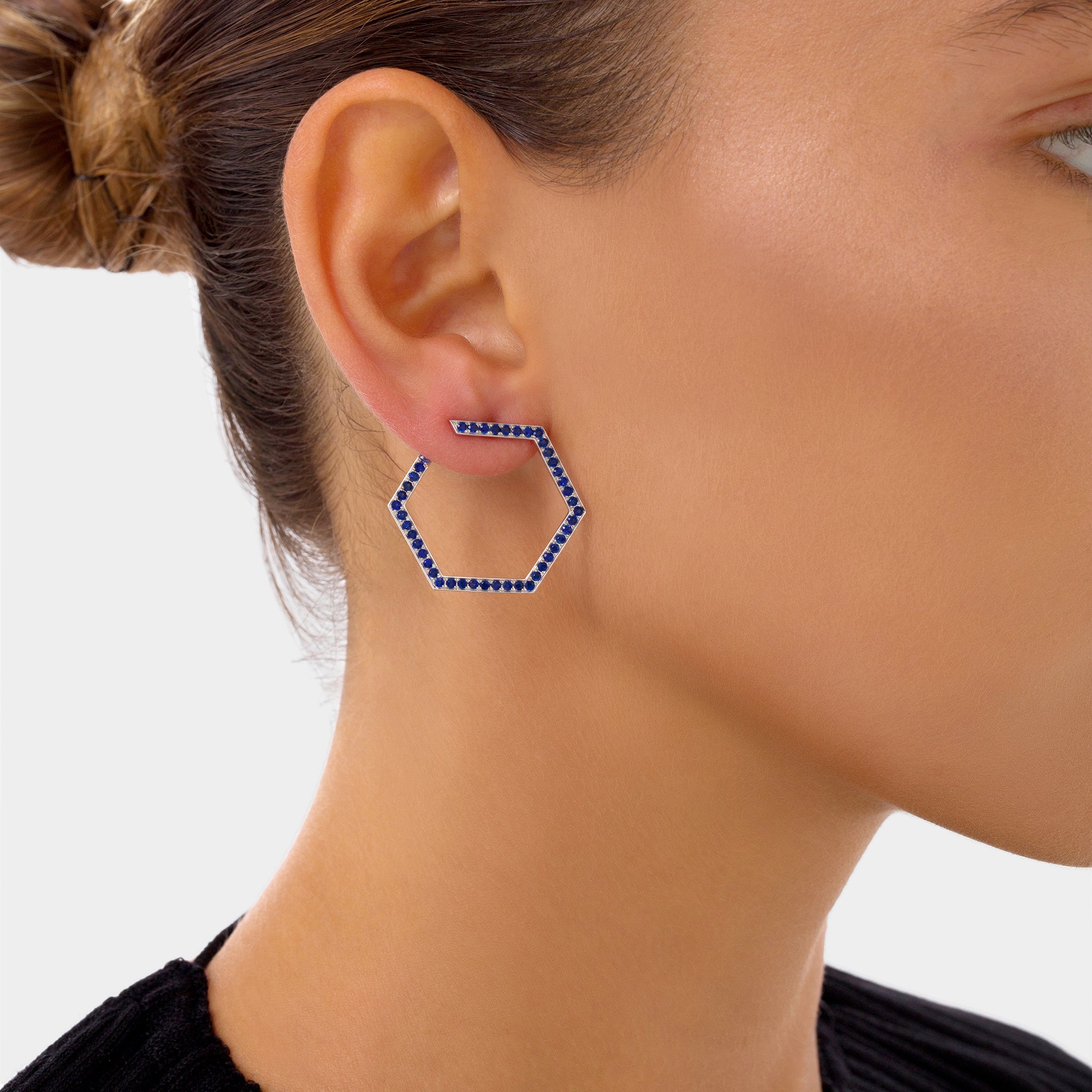 HEXA Pavé Earrings Large