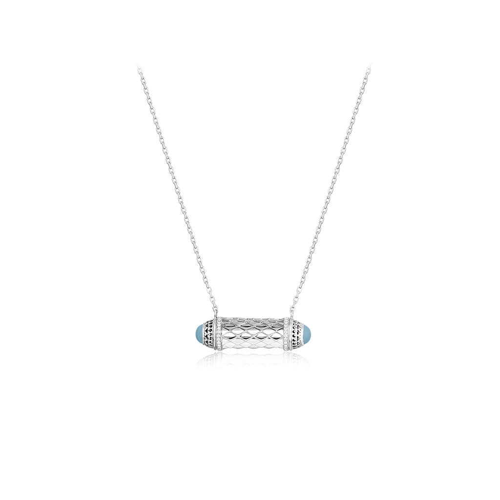 Al Noor Harmony Mini Pendant in Turquoise - Misk Dubai,Necklaces, al-noor-harmony-mini-pendant-in-turquoise-1, , Misk Dubai,  Misk, Misk Jewellery, Misk Jewelry, Gold, Emirati Gold, Emirati Design, Jewelry Emirati, Saudi Jewelry, Gold Saudi Arabia, Dubai, Abu Dhabi, Saudi Arabia, KSA, UAE, United Arab Emirates, 18kt, مجوهرات , مجوهرات مسك, مجوهرات اماراتية , دهب , سعودية ذهب