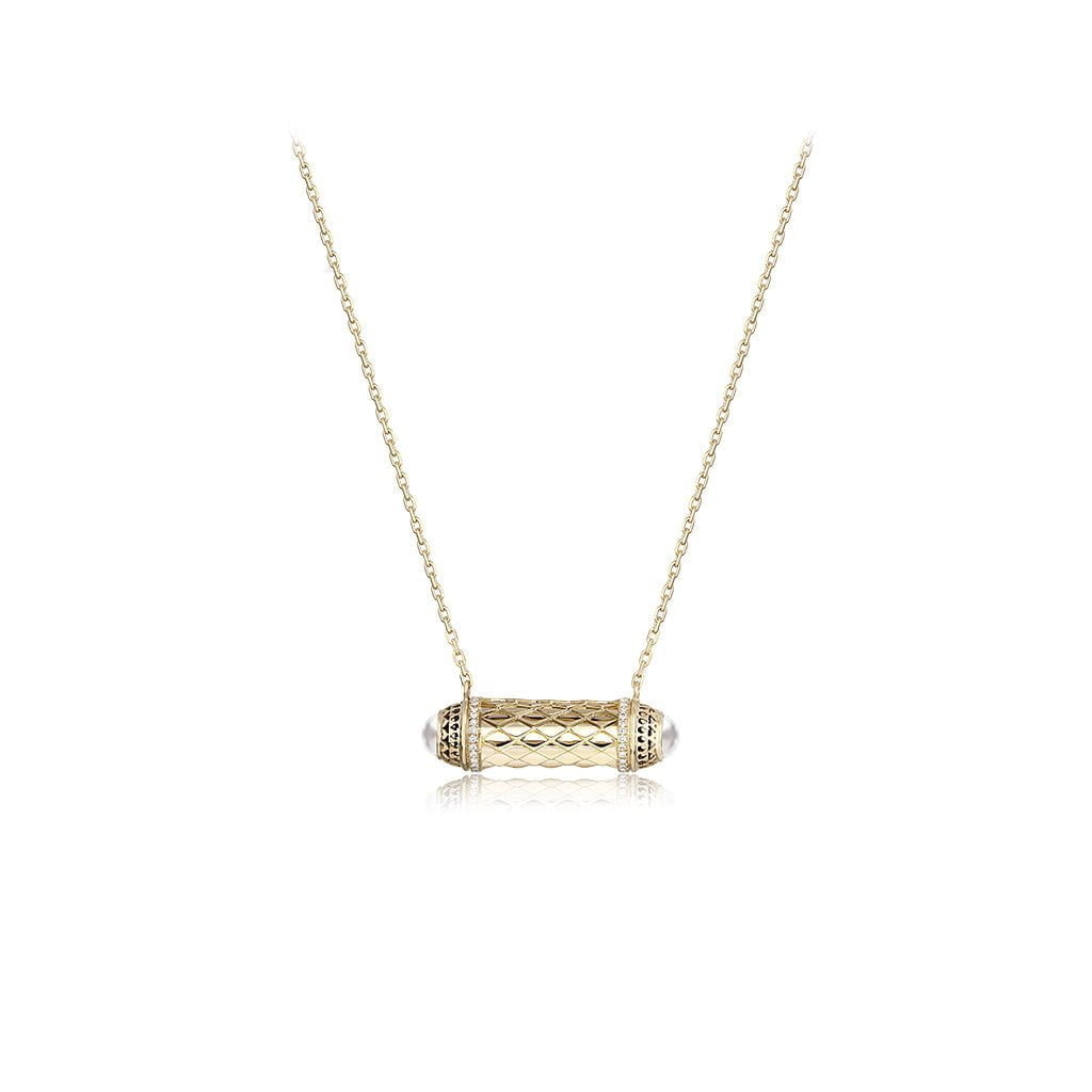 Al Noor Harmony Mini Pendant in Pearl - Misk Dubai,Necklaces, al-noor-harmony-mini-pendant-in-pearl-1, , Misk Dubai,  Misk, Misk Jewellery, Misk Jewelry, Gold, Emirati Gold, Emirati Design, Jewelry Emirati, Saudi Jewelry, Gold Saudi Arabia, Dubai, Abu Dhabi, Saudi Arabia, KSA, UAE, United Arab Emirates, 18kt, مجوهرات , مجوهرات مسك, مجوهرات اماراتية , دهب , سعودية ذهب
