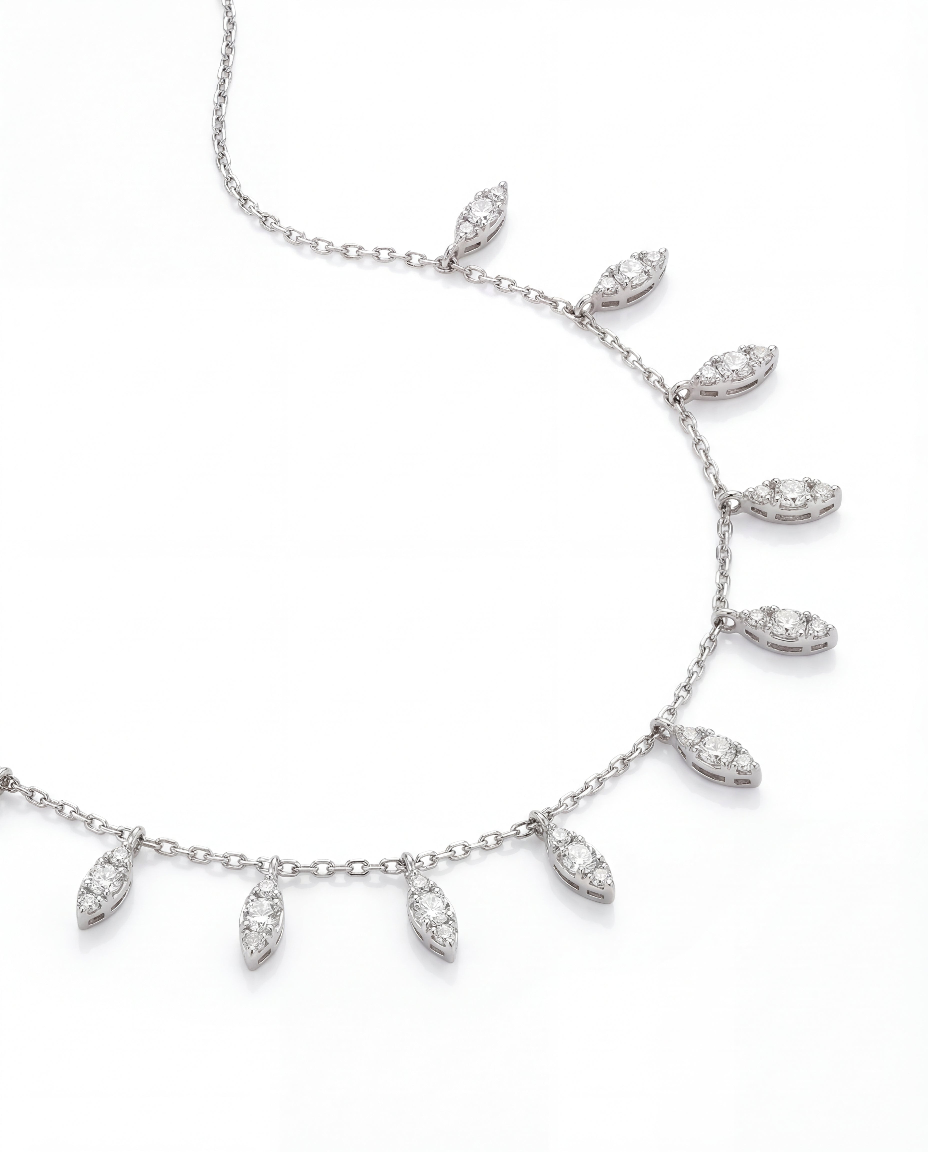 Eternity Diamond Choker – White Gold