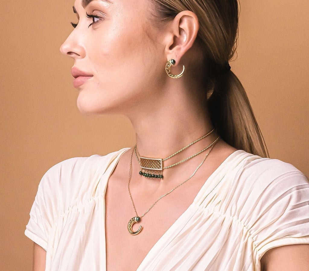 Hilal Pendant in Pearl