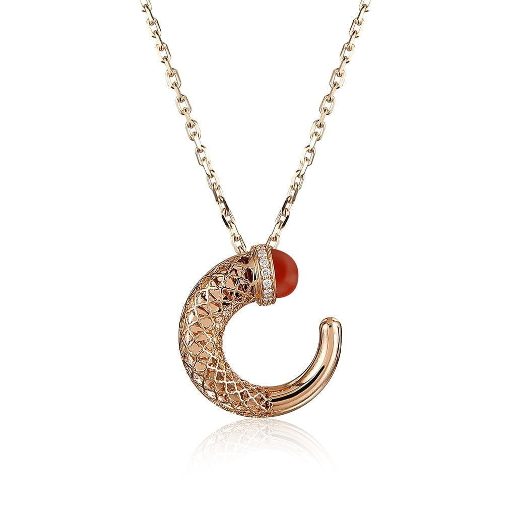 Hilal Large Pendant in Agate