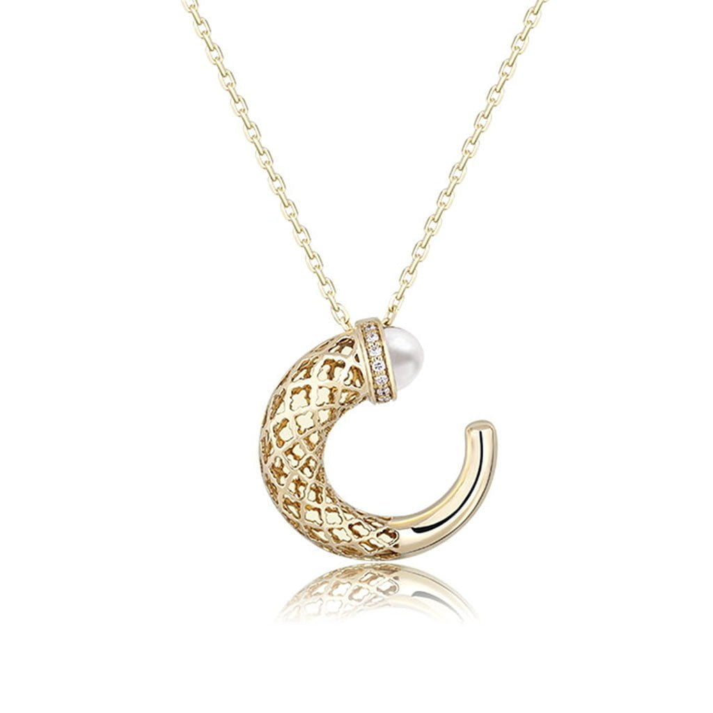 Hilal Large Pendant in Pearl