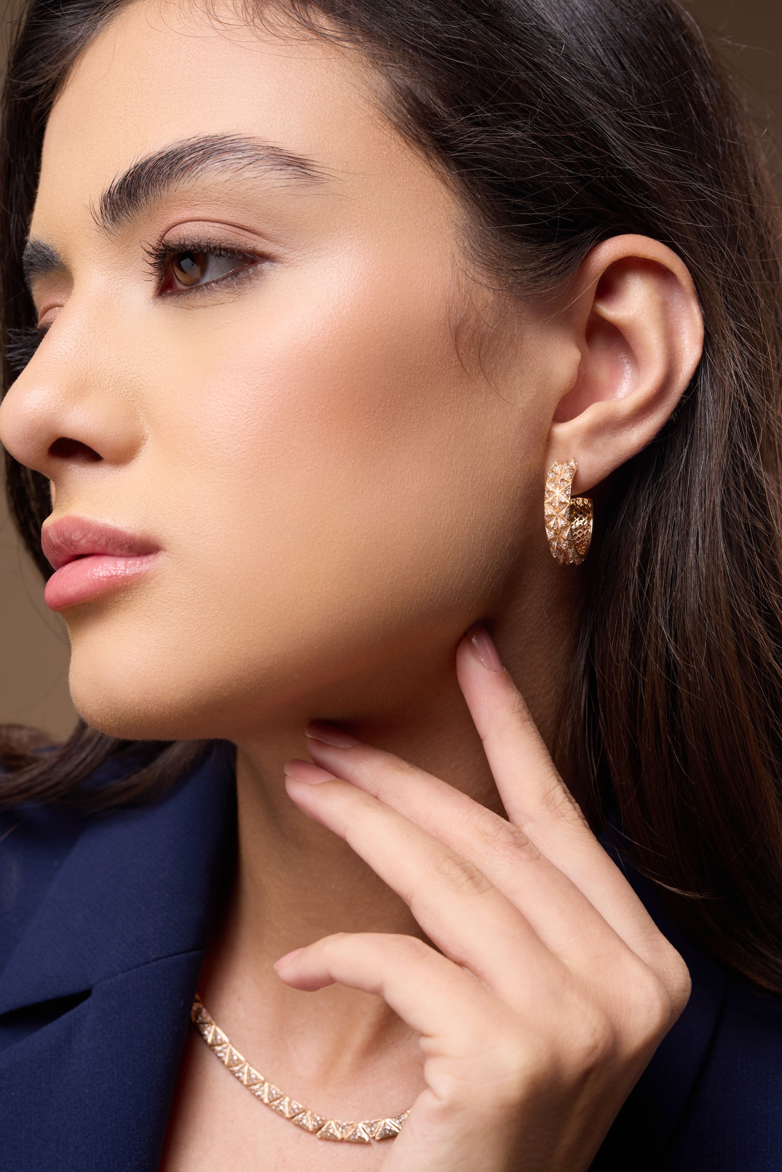 Tilal Hoop Earrings- Yellow Gold