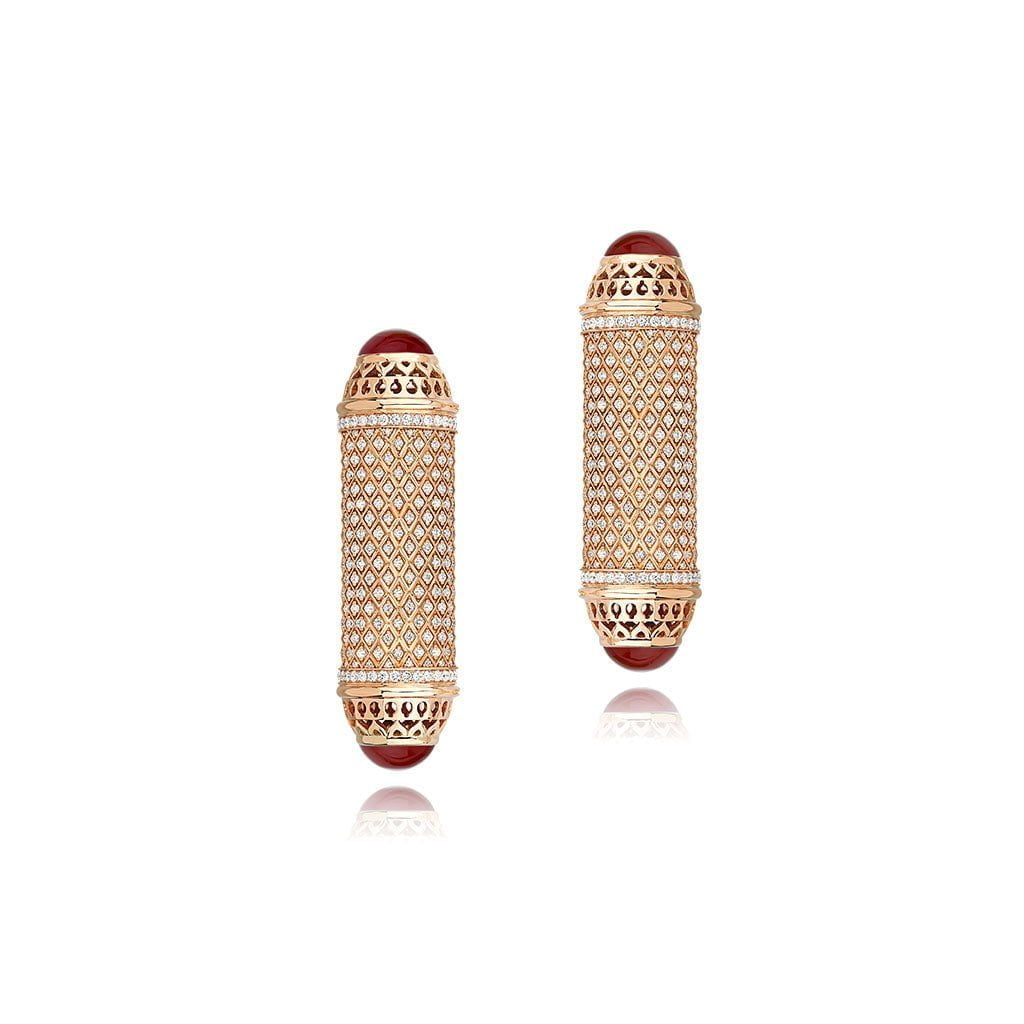 Al Noor Harmony Large Studs in Agate - Misk Dubai,Earrings, al-noor-harmony-large-studs-in-agate, , Misk Dubai,  Misk, Misk Jewellery, Misk Jewelry, Gold, Emirati Gold, Emirati Design, Jewelry Emirati, Saudi Jewelry, Gold Saudi Arabia, Dubai, Abu Dhabi, Saudi Arabia, KSA, UAE, United Arab Emirates, 18kt, مجوهرات , مجوهرات مسك, مجوهرات اماراتية , دهب , سعودية ذهب