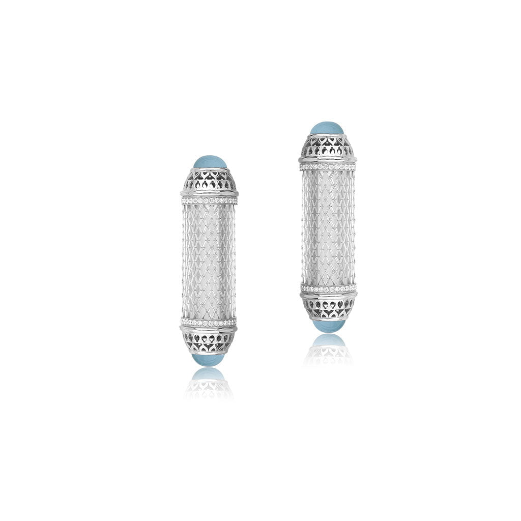 Al Noor Harmony Large Studs in Turquoise - Misk Dubai,Earrings, al-noor-harmony-large-studs-in-turquoise-1, , Misk Dubai,  Misk, Misk Jewellery, Misk Jewelry, Gold, Emirati Gold, Emirati Design, Jewelry Emirati, Saudi Jewelry, Gold Saudi Arabia, Dubai, Abu Dhabi, Saudi Arabia, KSA, UAE, United Arab Emirates, 18kt, مجوهرات , مجوهرات مسك, مجوهرات اماراتية , دهب , سعودية ذهب