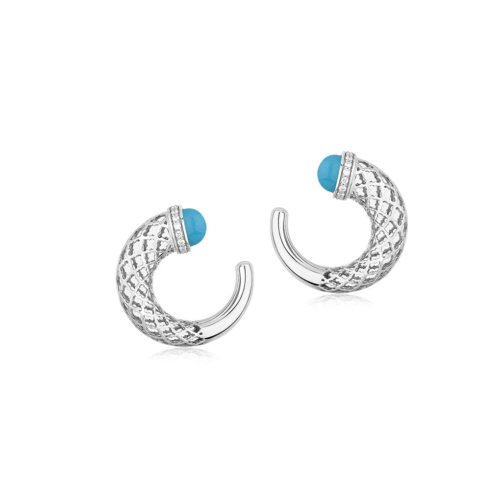 Hilal Earrings in Turquoise