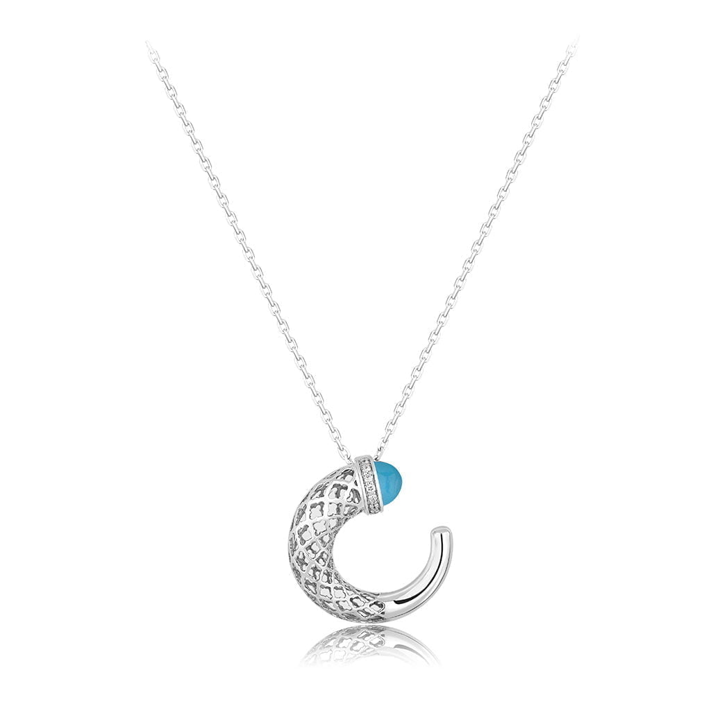 Hilal Pendant in Turquoise