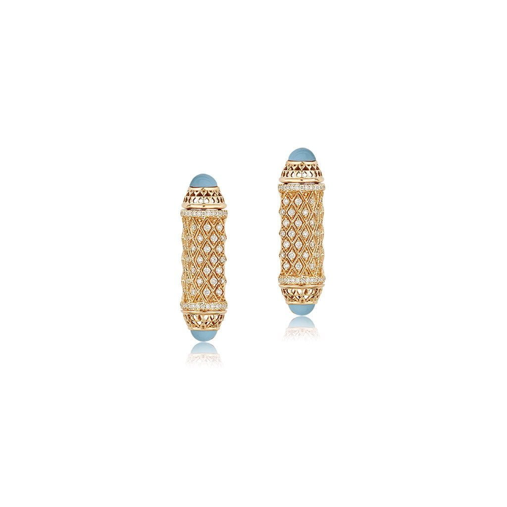 Al Noor Harmony Earrings in Turquoise - Misk Dubai,Earrings, al-noor-harmony-earrings-in-turquoise, , Misk Dubai,  Misk, Misk Jewellery, Misk Jewelry, Gold, Emirati Gold, Emirati Design, Jewelry Emirati, Saudi Jewelry, Gold Saudi Arabia, Dubai, Abu Dhabi, Saudi Arabia, KSA, UAE, United Arab Emirates, 18kt, مجوهرات , مجوهرات مسك, مجوهرات اماراتية , دهب , سعودية ذهب