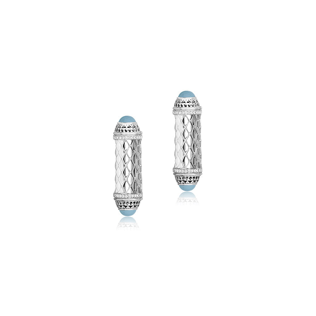 Al Noor Harmony Earrings in Turquoise - Misk Dubai,Earrings, al-noor-harmony-earrings-in-tuquoise, , Misk Dubai,  Misk, Misk Jewellery, Misk Jewelry, Gold, Emirati Gold, Emirati Design, Jewelry Emirati, Saudi Jewelry, Gold Saudi Arabia, Dubai, Abu Dhabi, Saudi Arabia, KSA, UAE, United Arab Emirates, 18kt, مجوهرات , مجوهرات مسك, مجوهرات اماراتية , دهب , سعودية ذهب