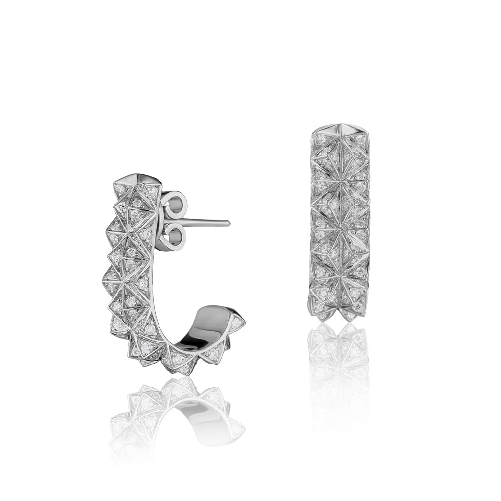 Tilal Medium Earrings Full Diamond