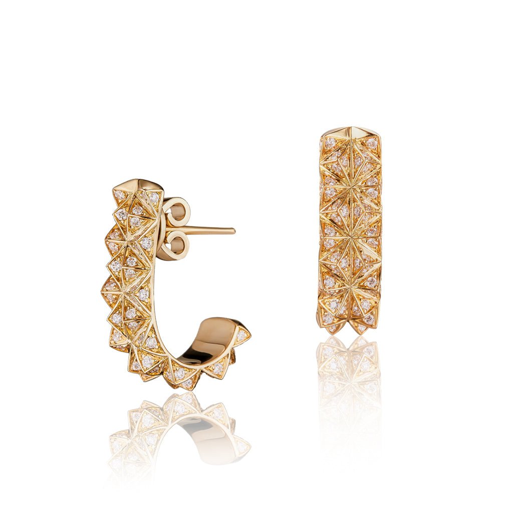 Tilal Medium Earrings Full Diamond
