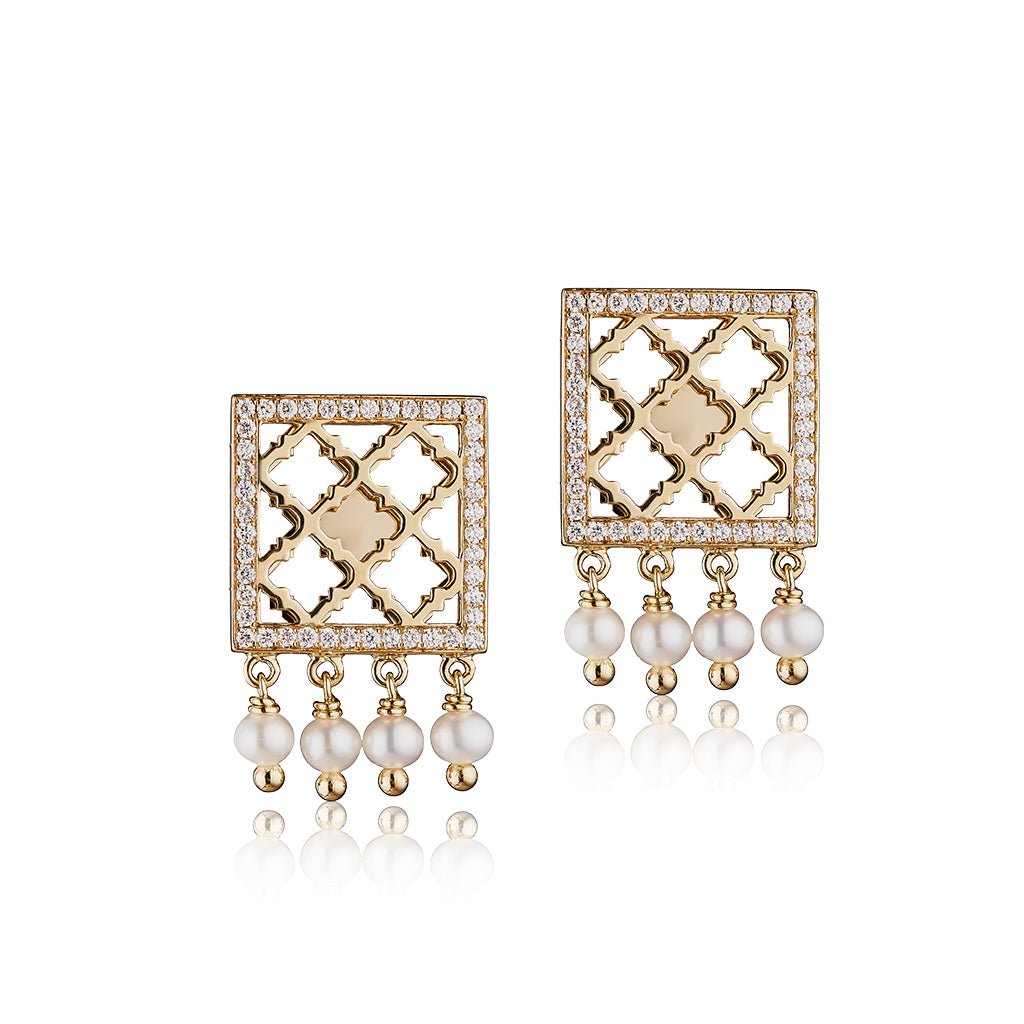 Gold Jewellery Earrings / Gold Stud Earrings For Women | Rhea